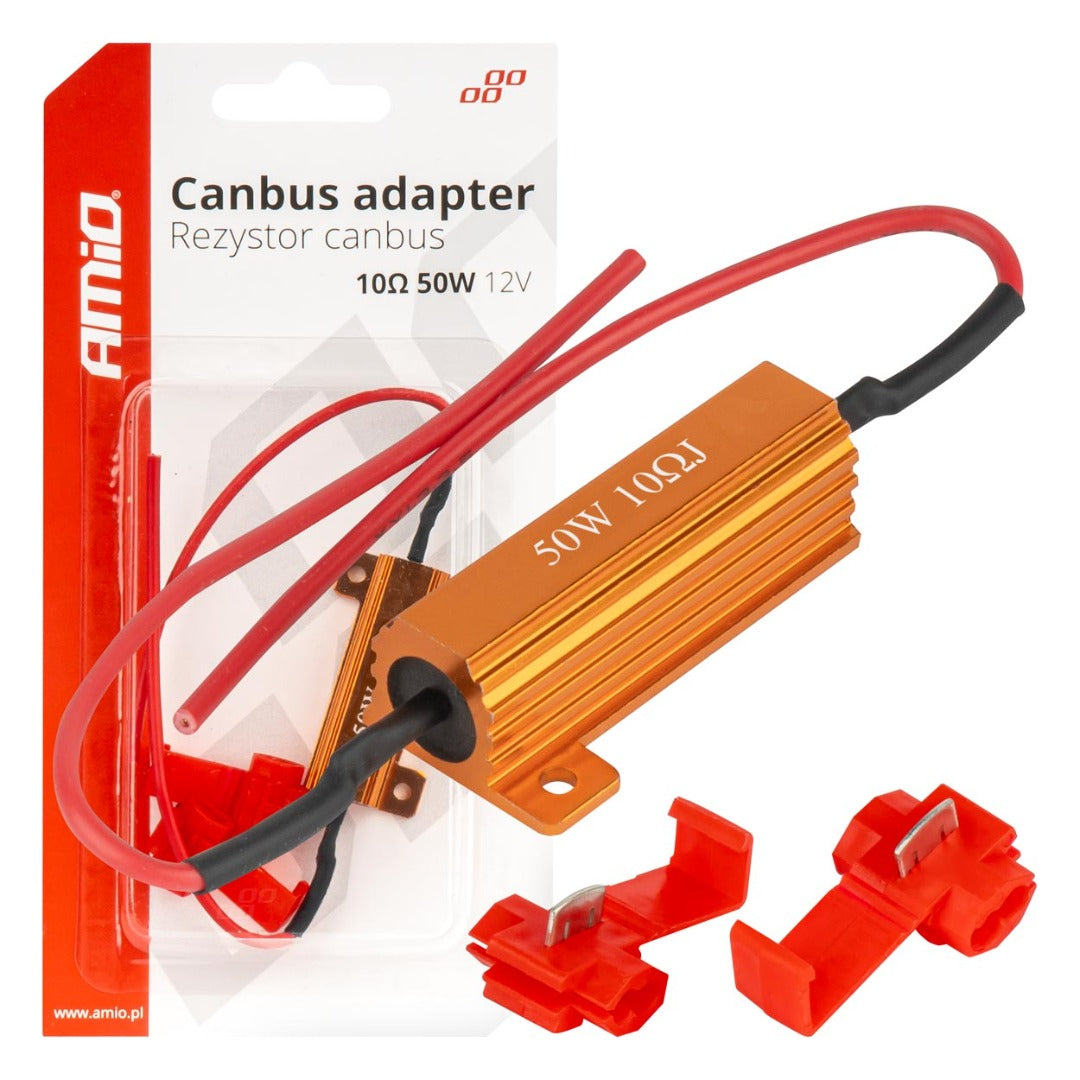 CANBUS weerstand - 12V - 50W - 10Ohm - Per stuk CANBUS weerstand - 12V - 50W - 10Ohm - Per stuk